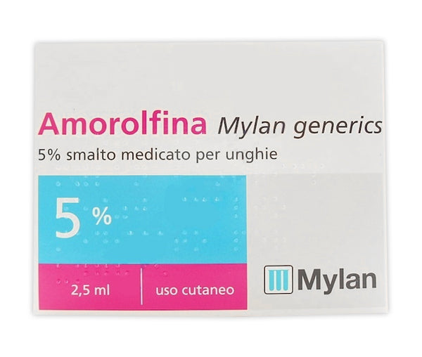 Amorolfina mylan generics 5% smalto medicato per unghie amorolfina