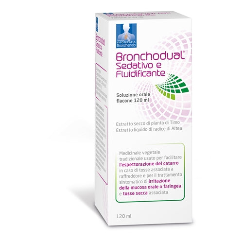 Bronchodual sedativo e fluidificante soluzione orale  estratto secco di pianta di timo, estratto liquido di radice di altea