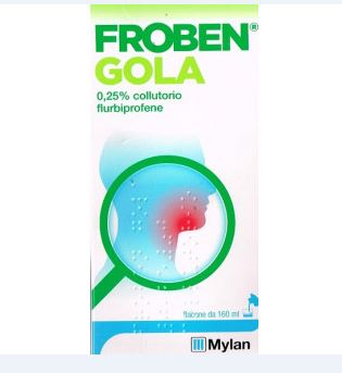 Froben gola 250mg/100ml collutorio froben gola 250mg/100ml spray per mucosa orale flurbiprofene