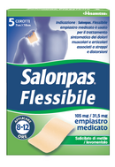 Salonpas flessibile 105 mg / 31,5 mg, empiastro medicato salicilato di metile/levomentolo