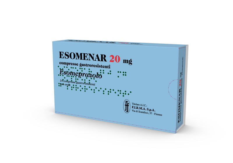 Esomenar 20 mg compresse gastroresistenti  esomeprazolo