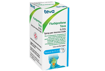 Flurbiprofene teva 0,25% collutorio flurbiprofene teva 0,25% spray per mucosa orale