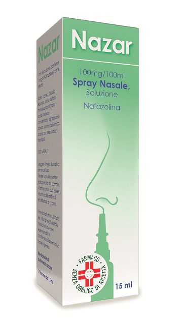 Nazar 100 mg/100 ml spray nasale, soluzione nafazolina