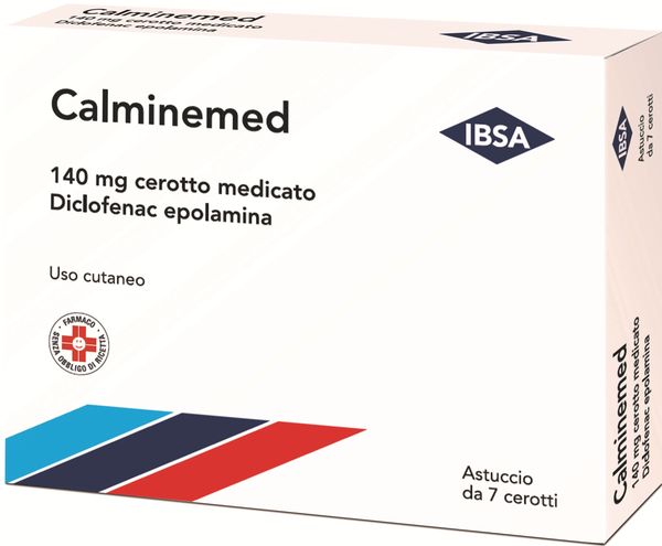 Calminemed 140 mg medicated plaster diclofenac epolamine