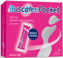 Buscofenpocket 400 mg ibuprofene antidolorifico - 10 bustine orosolubili