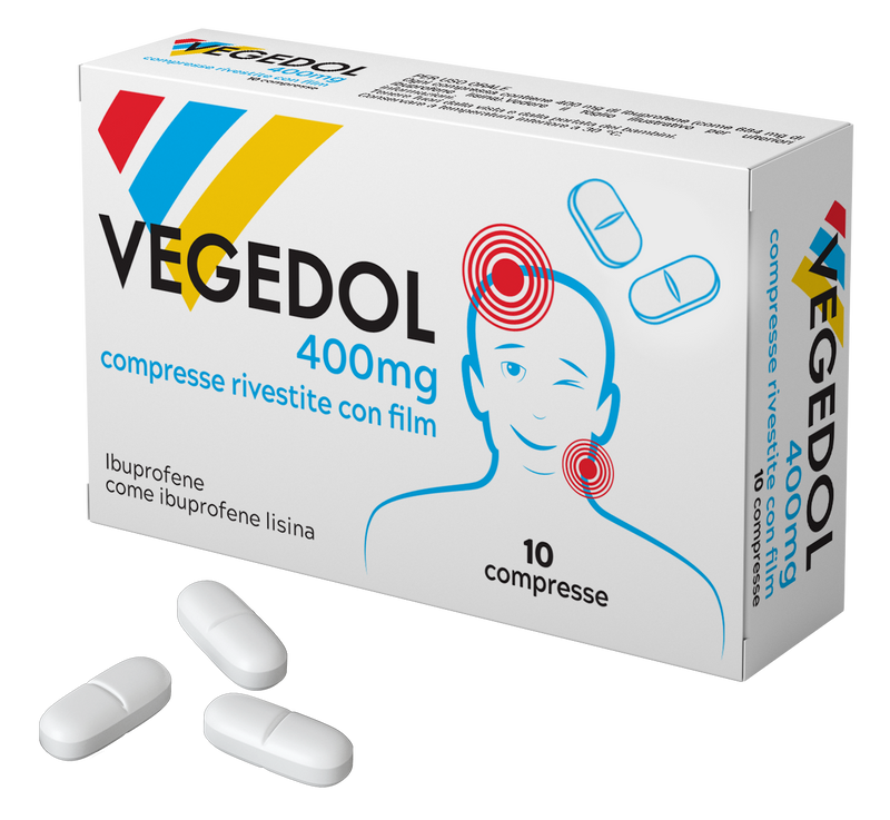 Vegedol 400 mg compresse rivestite con film  ibuprofene come ibuprofene lisina