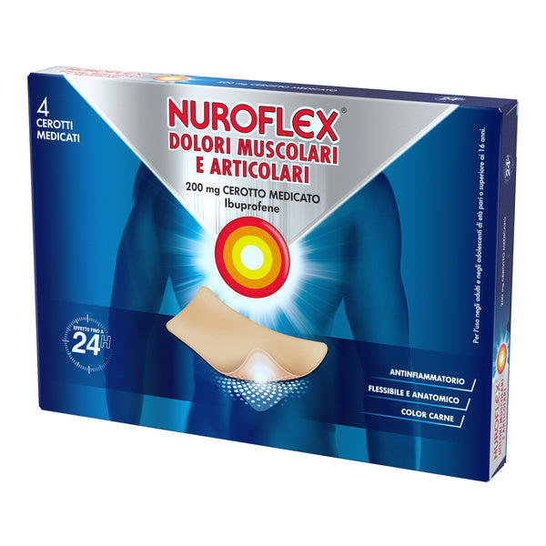 Nuroflex dolori muscolari e articolari, 200 mg cerotto medicato ibuprofene