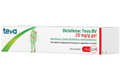 Diclofenac teva bv 20 mg/g gel diclofenac (come diclofenac dietilammonio)