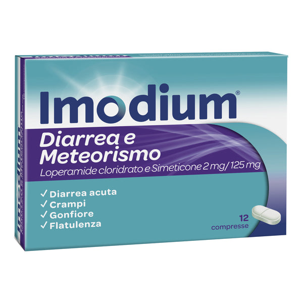 Imodium diarrhea and flatulence 2 mg/125 mg tablets loperamide hydrochloride, simethicone equivalent medicine