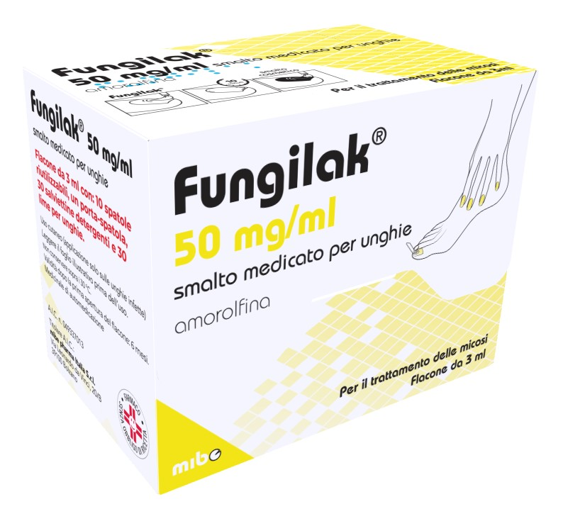 Fungilak 50 mg/ml smalto medicato per unghie amorolfina