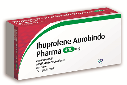 Ibuprofene aurobindo pharma 400 mg capsule molli medicinale equivalente