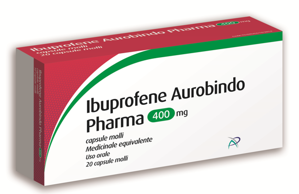 Ibuprofene aurobindo pharma 400 mg capsule molli medicinale equivalente