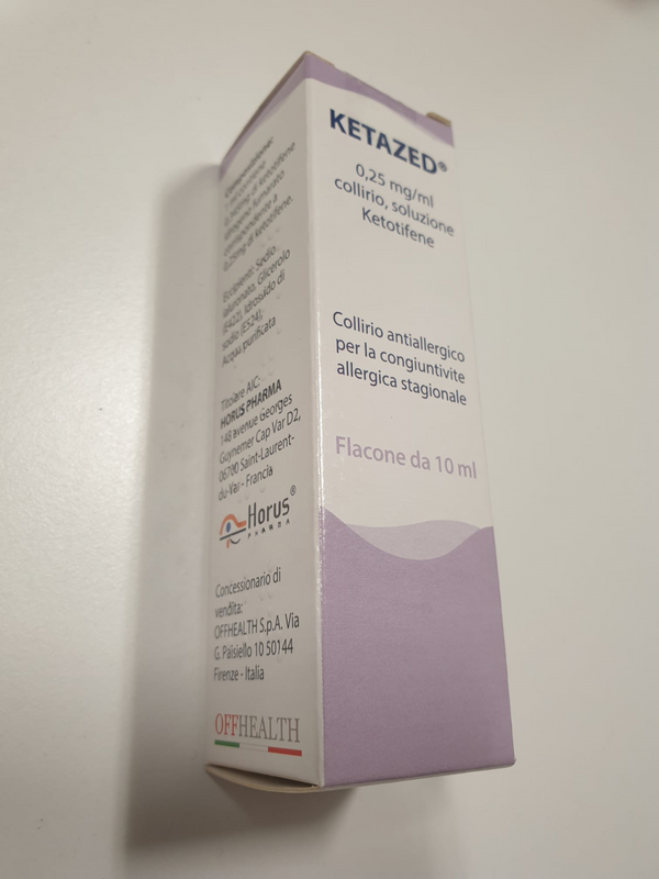Ketazed 0,25 mg/ml, collirio, soluzione  ketotifene
