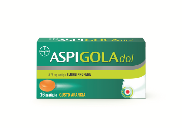 Aspigoladol 8,75 mg pastiglie gusto arancia flurbiprofene