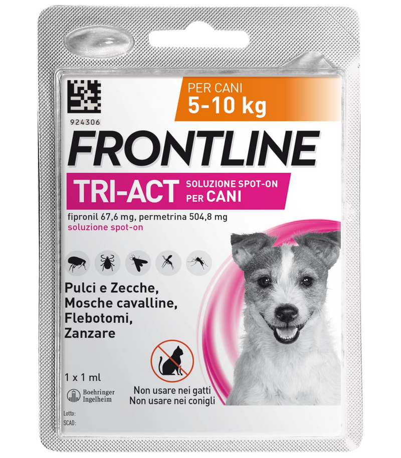 Frontline tri-act*1pip 5-10kg