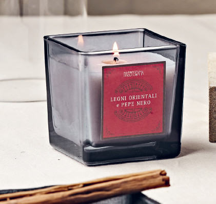 Nasoterapia Candela Profumata legni orientali pepe nero 200 g