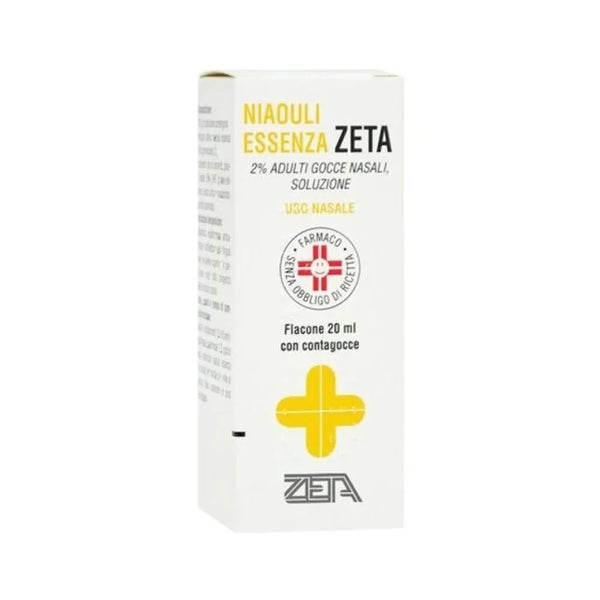 ZETA - Niaouli Essenza 2% Adulti Gocce Nasali Decongestionanti, 20ml