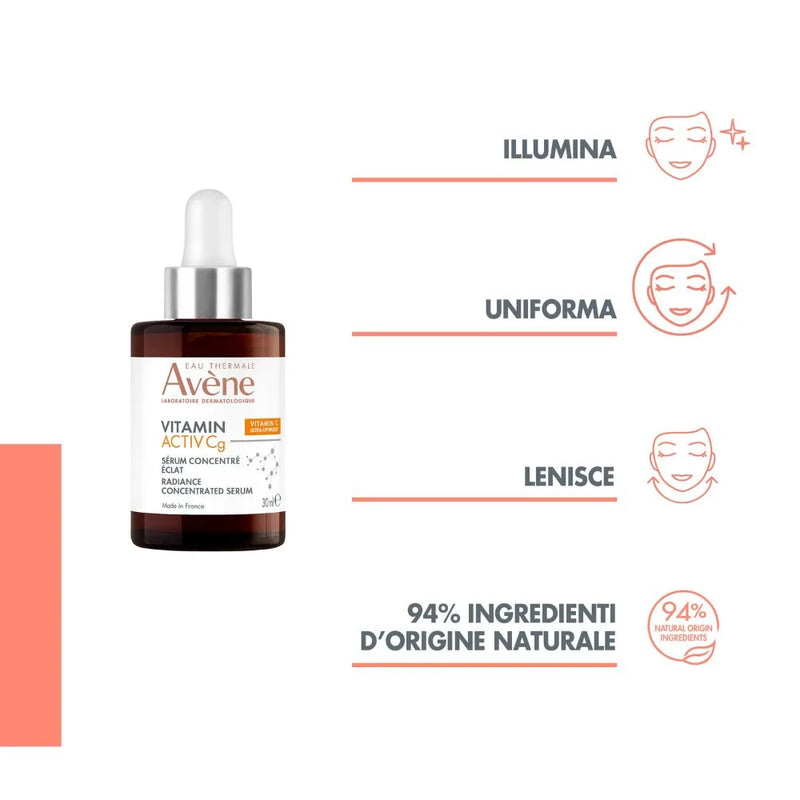 AVENE - Vitamin Active Cg - Siero anti invecchiamento cutaneo alla Vit C - 30 ml