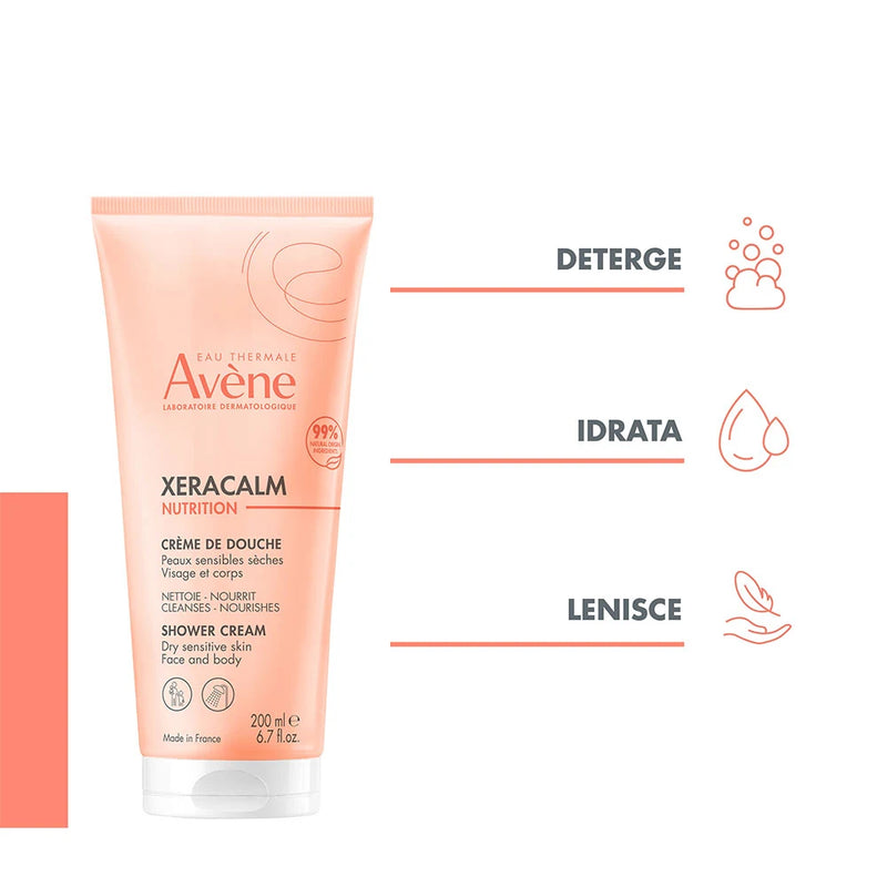 AVENE - Xeracalm Nutrition - Crema doccia detergente per pelle sensibile 200 ml