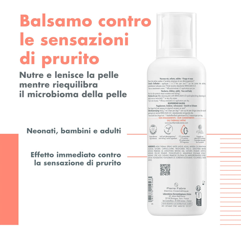 AVENE - Xeracalm A.D. - Balsamo liporestitutivo pelli secche 400 ml