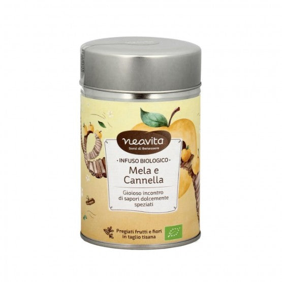 NEAVITA - Lata de plata manzana y canela ecológica 100 g