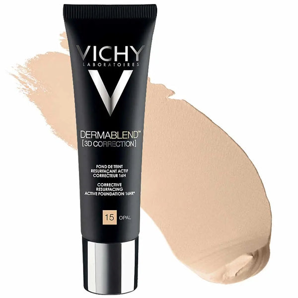 VICHY - Dermablend 3D Fondotinta Coprente per Pelle Grassa Tonalità 15 Opal 30 ml