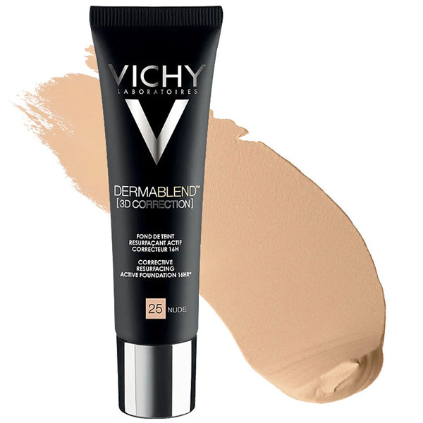 VICHY - Dermablend 3D Fondotinta Coprente per Pelle Grassa Tonalità 25 nude 30 ml