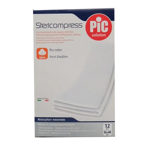 PIC Stericompress Garza Sterile 36x40cm - 12 pezzi