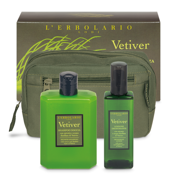 L'ERBOLARIO - Vetiver - Beauty "verde freschezza" 1 lozione deodorante 100 ml + shampoo doccia 250 ml