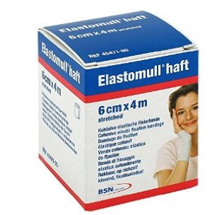 Benda elastica autoadesiva elastomull haft compressione forte 6x400 cm