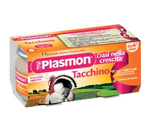 Plasmon omogeneizzato tacchino 80 g x 2 pezzi