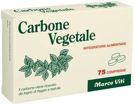 Carbone vegetale 75 compresse