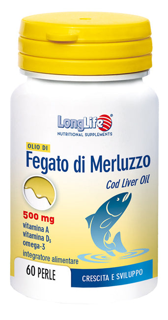 Longlife cod liver oil 500 mg 60 pearls