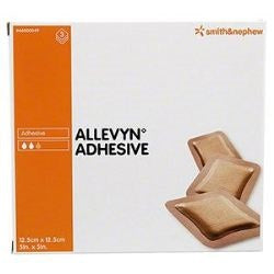 Sterile adhesive hydrocellular dressing allevyn adhesive highly absorbent in polyurethane foam with a three-layer structure 12.5x12.5cm 3 pieces