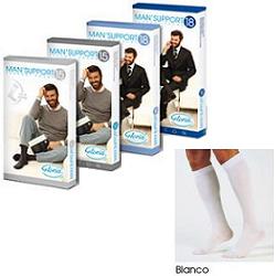 Man support 18 cotone gambaletto 18 bianco 3