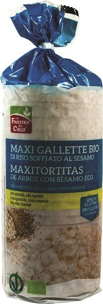 Maxigallette di riso al sesamo bio 200 g