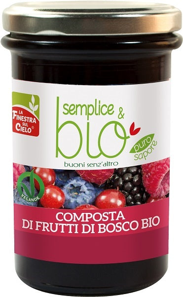 Composta di frutti di bosco con polpa di mela bio 320 g