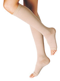 Gambaletto terapeutico dualsan a compressione decrescente kkl1 punta aperta beige unisex 3 1 paio