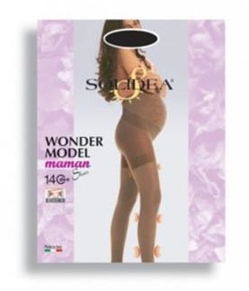 Wonder model maman 140 sheer collant gestante nero m