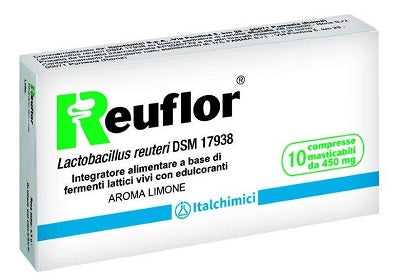 Reuflor 10 comprimidos masticables sabor limón