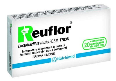 Reuflor 20 chewable tablets lemon flavour