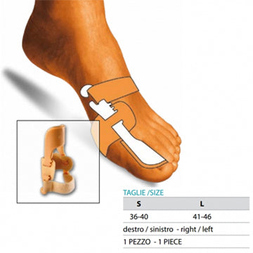 Orione ok ped 229 corrector nocturno hallux valgus izquierdo blanco l 41-46