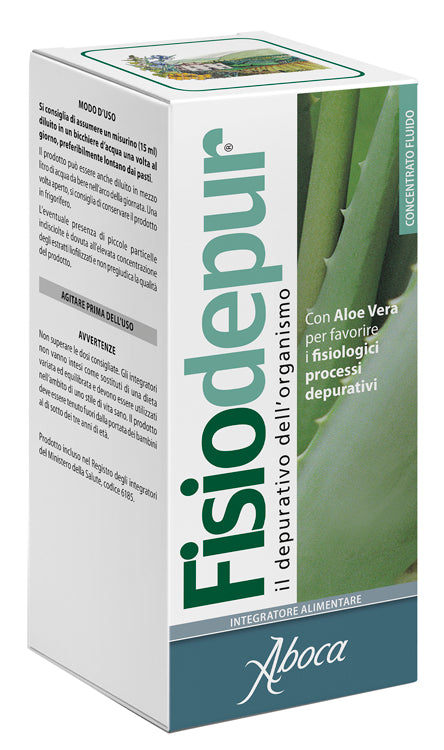 ABOCA - Fisiodepur Concentrato Fluido Integratore con Aloe Vera Depurativo 315 g