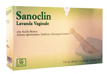 Sanoclin lavanda vaginale 4 flaconi 140 ml