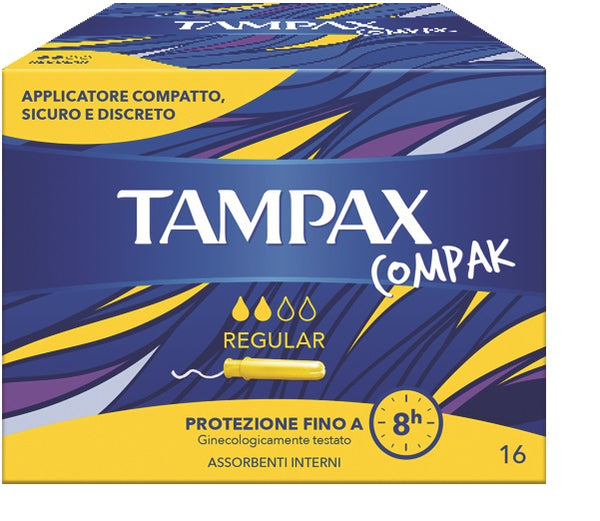 Tampax compak regular 16 piezas