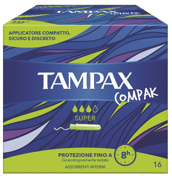 Tampax compak super 16 piezas