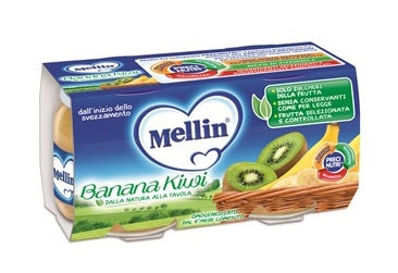 Mellin omogeneizzato banana kiwi 100 g 2 pezzi