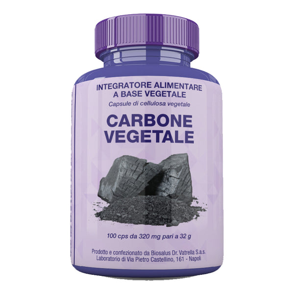 Carbone vegetale 100 capsule 32 g