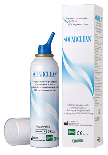 Soluzione fisiologica sofarclean 150ml in bomboletta pressurizzata