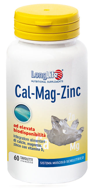 Longlife cal mag zinc 60 comprimidos